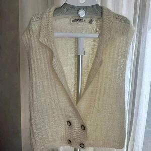 Vintage Ellen Tracy Vest Mohair Blend Size M